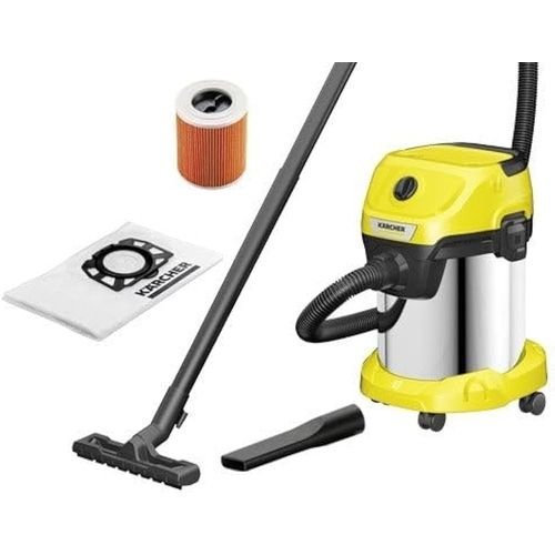 Aspirateur Kärcher WD3 1000W avec cuve inox et fonction soufflerie