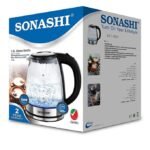 ⁦Bouilloire Électrique Sonashi SKT-1809 1,8L 1500W Verre⁩ - الصورة ⁦6⁩