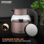 ⁦Bouilloire sans fil 1,8 L / 1500 W – Sonashi SKT-1812⁩ - الصورة ⁦7⁩