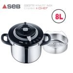 Cocotte-Minute SEB Clipso+ Chef 8L en inox compatible induction