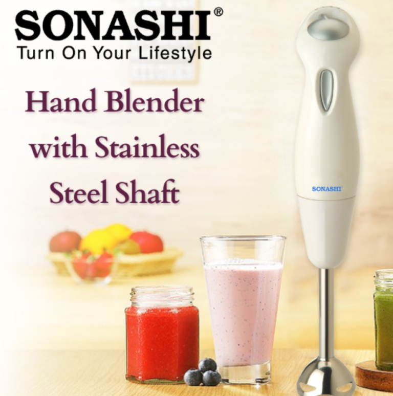 Bras Mixeur Sonashi SHB-154 200W Blanc avec pied inox amovible