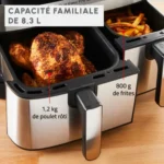 ⁦Moulinex Air Fryer Dual Easy Fry & Grill EZ905D20 8,3L⁩ - الصورة ⁦5⁩