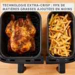 ⁦Moulinex Air Fryer Dual Easy Fry & Grill EZ905D20 8,3L⁩ - الصورة ⁦8⁩