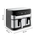 ⁦Moulinex Air Fryer Dual Easy Fry & Grill EZ905D20 8,3L⁩ - الصورة ⁦9⁩