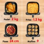 ⁦Friteuse Sans Huile Moulinex Easy Fry Mega EZ855HF0 7,5L 2020W⁩ - الصورة ⁦6⁩
