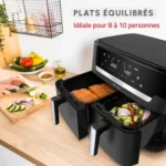 ⁦Air fryer  Moulinex Dual Easy Fry & Grill XXL EZ9428F0 11L⁩ - الصورة ⁦5⁩
