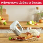 ⁦Moulinex Batteur Prep'Mix HM450B10 450W – 5 Vitesses + Turbo⁩ - الصورة ⁦2⁩