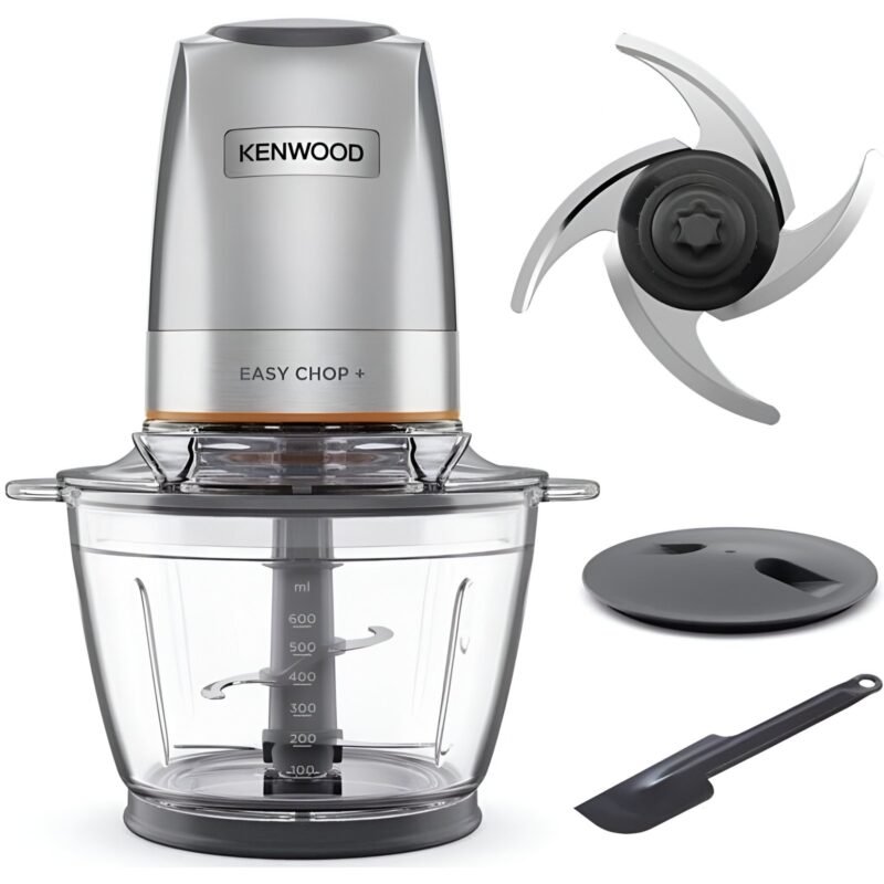 Hachoir Kenwood Easy Chop+ CHP62.400SI 500W avec bol en verre