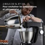 ⁦Pétrin Kenwood Titanium Chef Baker XL KVL85.004BK 1200W⁩ - الصورة ⁦2⁩