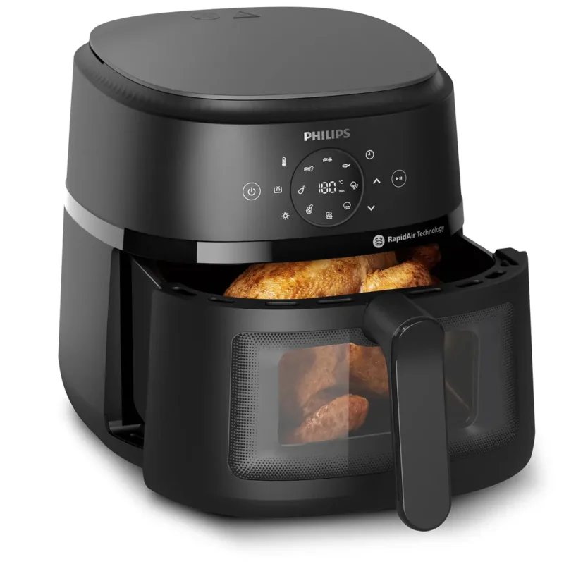 PHILIPS Airfryer Série 2000 NA230/00 6,2L 1700W avec fenêtre de cuisson et écran tactile LED