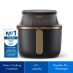 PHILIPS Airfryer Série 3000 NA332/00 6,2L 1700W avec fenêtre de cuisson et technologie RapidAir Plus