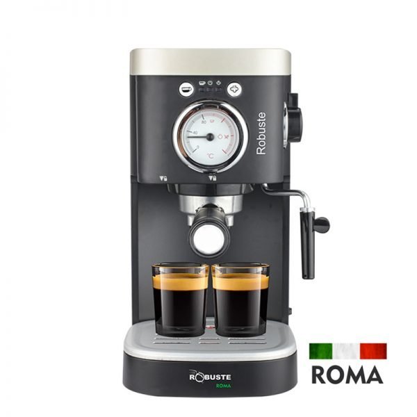 Machine à Café Expresso Robuste ROMA 15 Bars 1100W avec porte-filtre Crema et buse vapeur