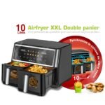 ⁦Air Fryer Robuste AF10 Double Panier 10L 2850W⁩ - الصورة ⁦5⁩
