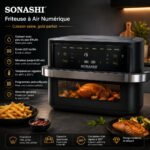 ⁦Friteuse Sans Huile Sonashi SAF-101 Double Panier 10L 2400W⁩ - الصورة ⁦2⁩
