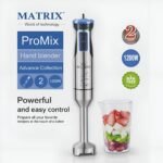 Bras Mixeur Inox MATRIX ProMix MX-4020 1200W avec 4 lames en acier inoxydable