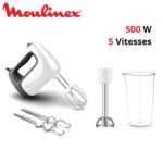 Moulinex Prep'Mix+ HM462110 500W avec batteur et mixeur plongeant inox