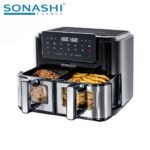 Friteuse sans huile Sonashi SAF-105 Double Panier 10L 2600W