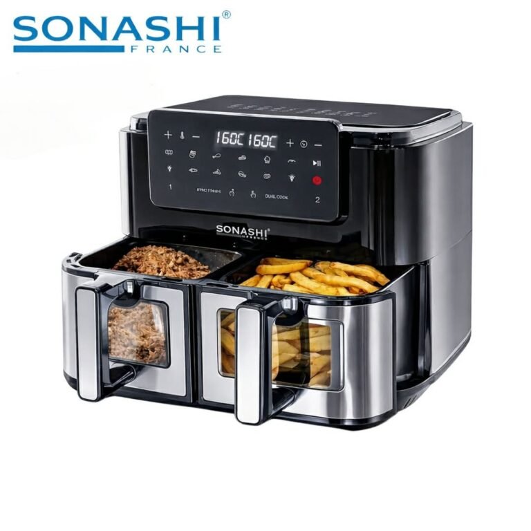 Friteuse sans huile Sonashi SAF-105 Double Panier 10L 2600W