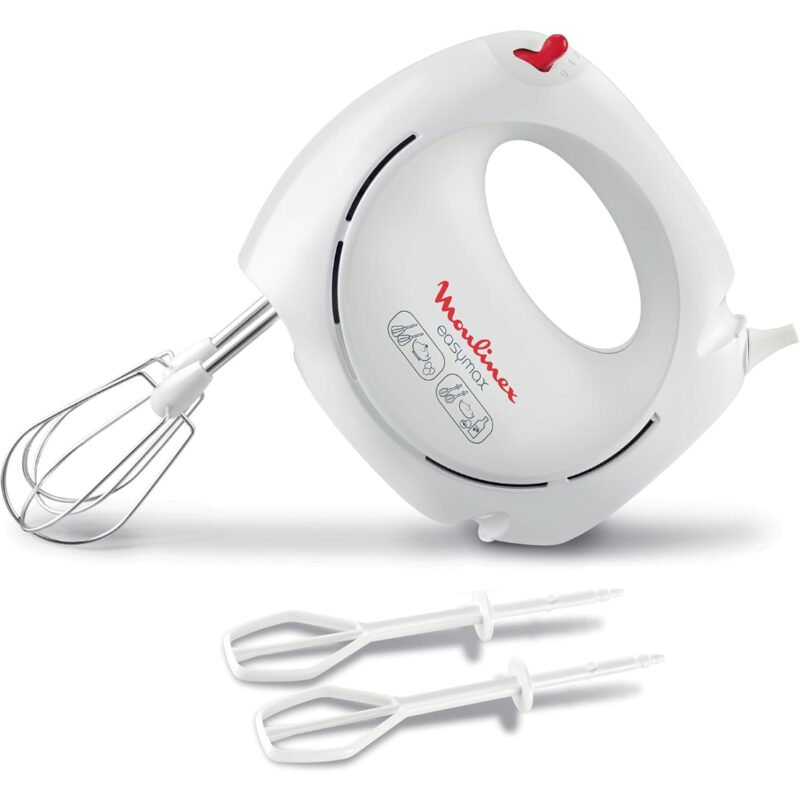 Batteur Électrique Moulinex Easy Max ABM11A30 200W avec deux jeux de fouets