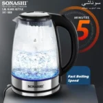 ⁦Bouilloire Électrique Sonashi SKT-1809 1,8L 1500W Verre⁩ - الصورة ⁦2⁩