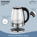 ⁦Bouilloire Électrique Sonashi SKT-1809 1,8L 1500W Verre⁩ - الصورة ⁦4⁩