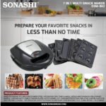 ⁦Appareil à Snacks 7 en 1 Sonashi SSM-862 – 640–760W⁩ - الصورة ⁦4⁩