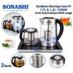 ⁦Bouilloire Électrique Sonashi STT-12 – 2200W – 1,7L⁩ - الصورة ⁦2⁩