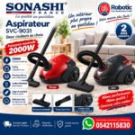 ⁦Aspirateur Sonashi SVC-9031 2000W – Sac 1,5L⁩ - الصورة ⁦2⁩